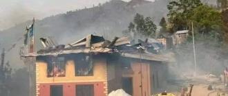 रोशी गाउँपालिकामा आगलागी हुँदा १५ घर जलेर नष्ट