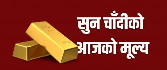एक हजार एक सय रुपैयाँले घट्यो सुनको मूल्य