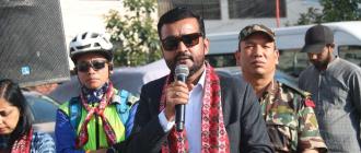साइकल यात्राले स्वास्थ्य र सफाइको सन्देश दिन्छ : मन्त्री यादव 