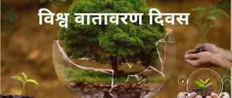 आज विश्व वातावरण दिवस मनाइँदै