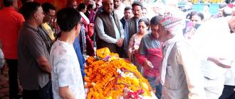 नेता शास्त्रीको निधनप्रति कांग्रेसले तीन दिनसम्म झण्डा आधा झुकाउने