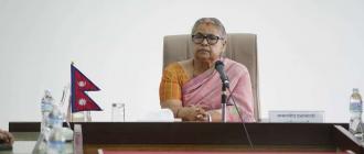 नवनियुक्त प्रधानमन्त्री सुशीला कार्कीद्वारा पदभार ग्रहण
