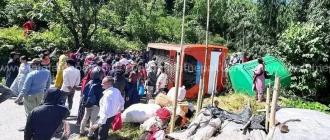 धनकुटामा बस दुर्घटना हुँदा २ जनाको मृत्यु, एकको अवस्था गम्भीर