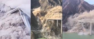 चीनमा बनेको ७५८ मिटर लामो पुल भत्कियो