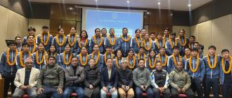 साफ फुटसल च्याम्पियनसिप खेल्न जाने नेपाली टोलीको बिदाइ
