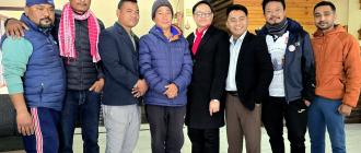 सुदन किराँती र हर्क साम्पाङबीच भेटवार्ता