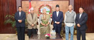 निर्वाचन सफल पार्न भूमिका खेलेकोमा नेकपालाई प्रधानमन्त्रीले दिइन् धन्यवाद