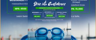 नेपालिरिका होटलमा पौडी (स्विमिङ) कक्षा सुरु