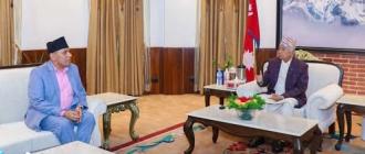 राष्ट्रपतिसँग राष्ट्रियसभाका अध्यक्षको भेट राष्ट्रपतिसँग राष्ट्रियसभाका अध्यक्षको भेट