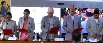 राष्ट्रियसभाका समिति सभापतिहरूले लिए पद तथा गोपनीयताको शपथ