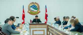 प्रधानमन्त्री शाहसँग नेपालस्थित विभिन्न देशका राजदूत तथा कूटनीतिक नियोग प्रमुखहरूबीच सामूहिक भेट