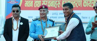 जेनजी आन्दोलनमा जलाइएको बानेश्वर प्रहरी वृत्त भवनको पुनर्निर्माणपछि हस्तान्तरण