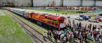 कोलकाताबाट पहिलोपटक विराटनगर आइपुग्यो कार्गो रेल कोलकाताबाट पहिलोपटक विराटनगर आइपुग्यो कार्गो रेल