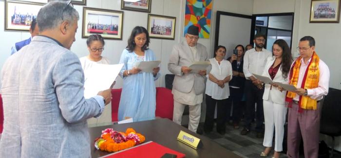 संगीत तथा नाट्य प्रज्ञा प्रतिष्ठानका पदाधिकारीले लिए सपथ