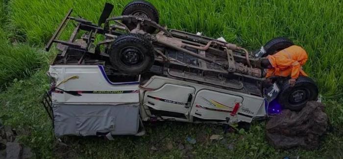 डोल्पा जाजरकोट सडकखण्डमा जिप दुर्घटना हुँदा एकको मृत्यु, ६ जना घाइते