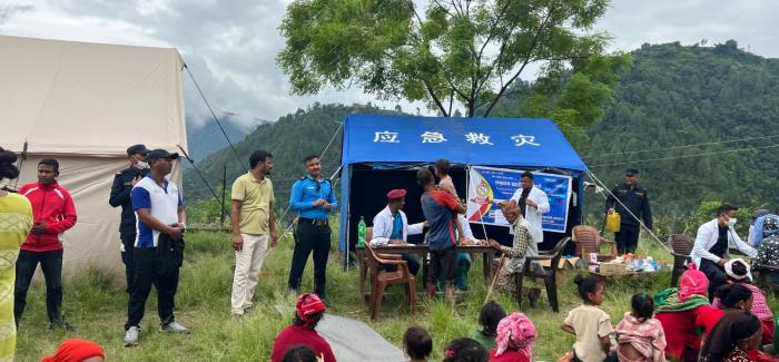 जाजरकोटका पहिरो प्रभावितलाई निःशुल्क स्वास्थ्य शिविर