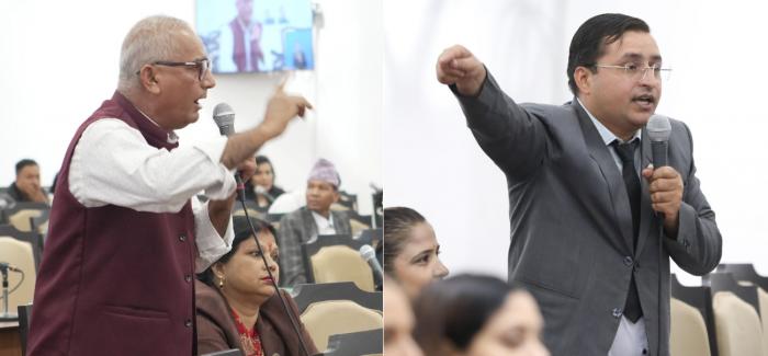 न्यायपालिकाको पुनर्संरचनाको विषयलाई लिएर संसद्‌मा एमाले र रास्वपा सांसदबिच चर्काचर्की